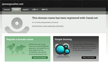 Tablet Screenshot of jamespoulter.net